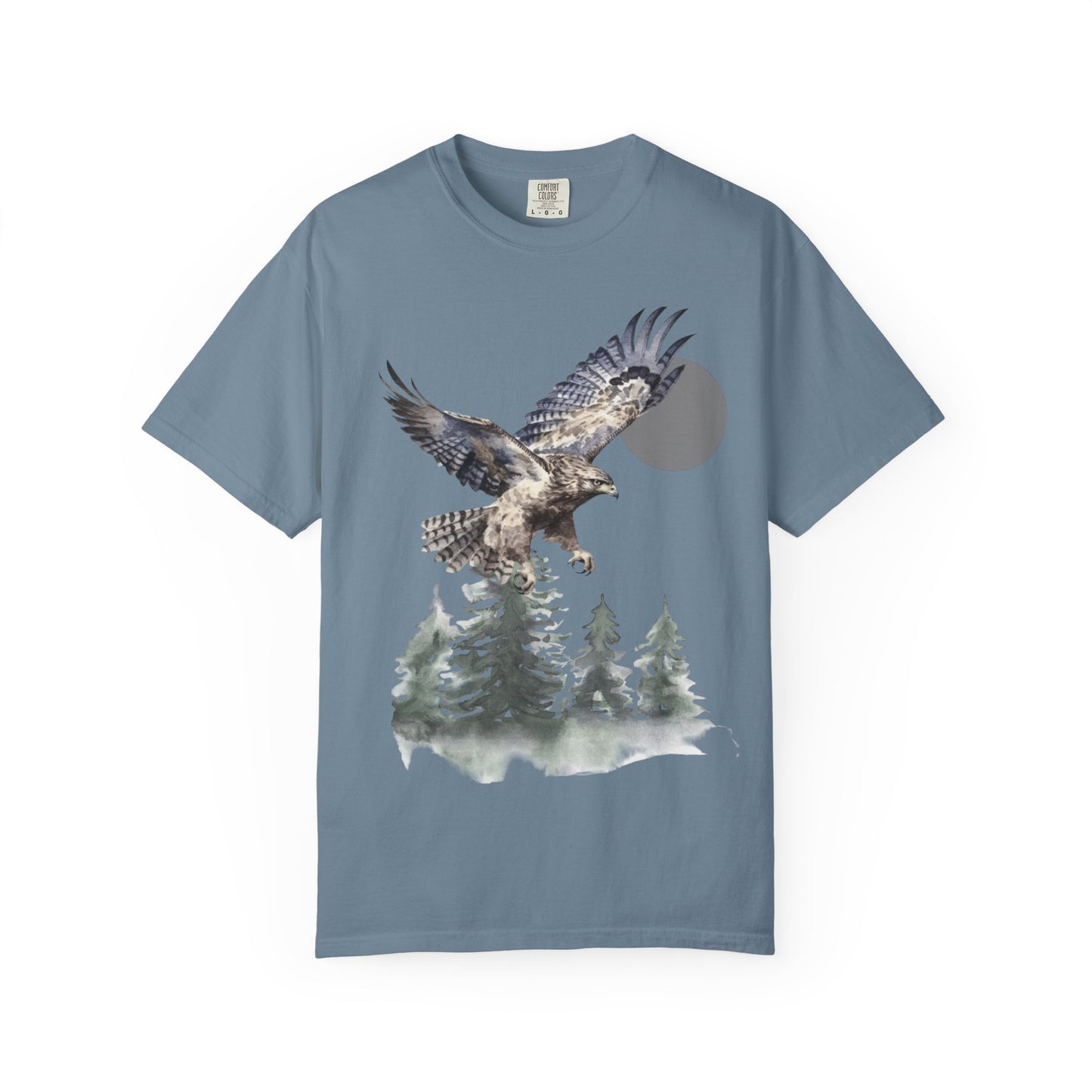 Flying High Wildlife Adventure Tee Unisex Garment-Dyed T-shirt, Boho Nature Tee, Camping Shirt, Adventure Apparel, Gift for Wilderness Lovers