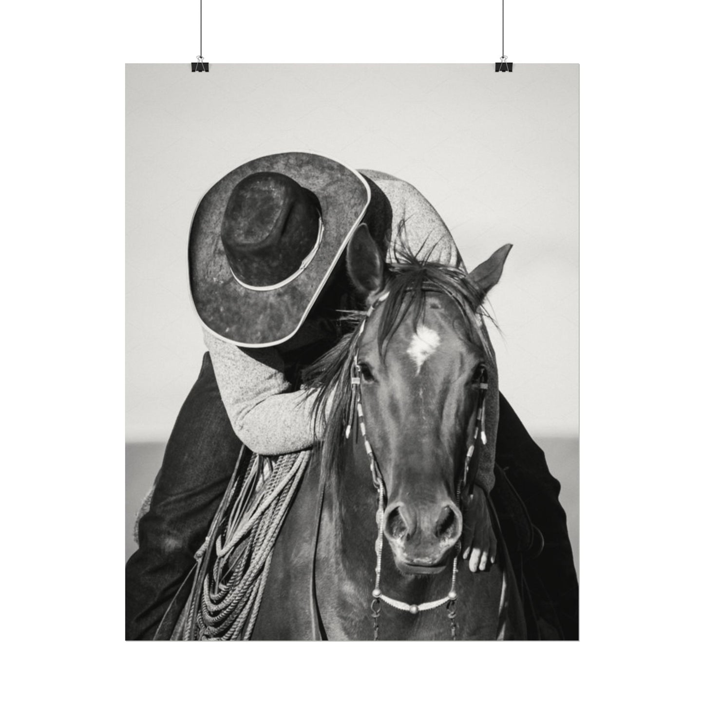 Where The Trail Ends – Western Textured Watercolor Matte Posters