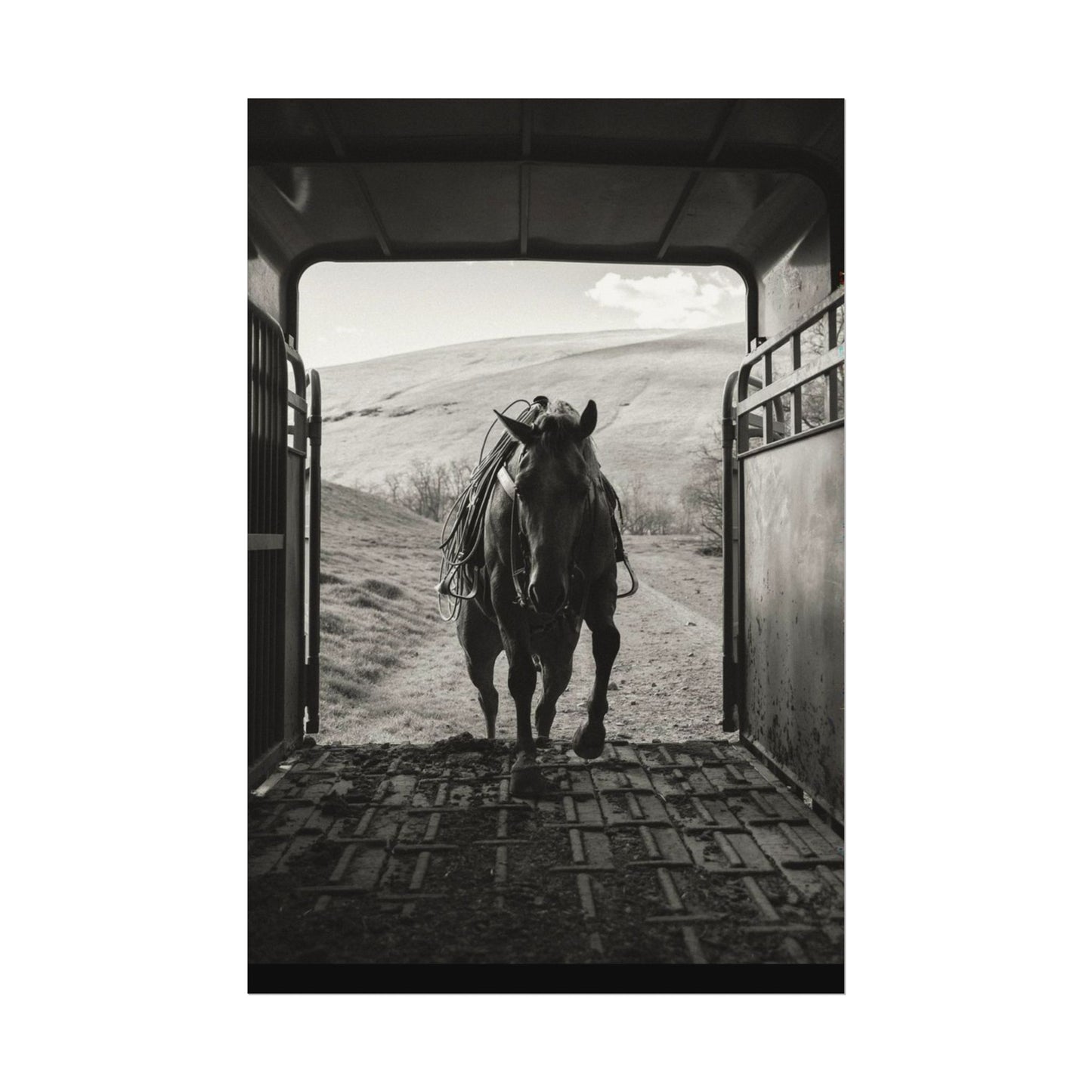 Leathered & Loaded – Western Textured Watercolor Matte Posters