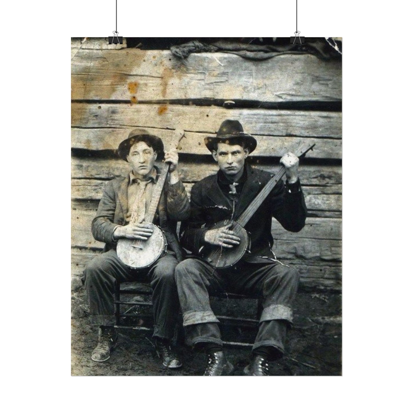 Mountain Music – Western Textured Watercolor Matte Posters