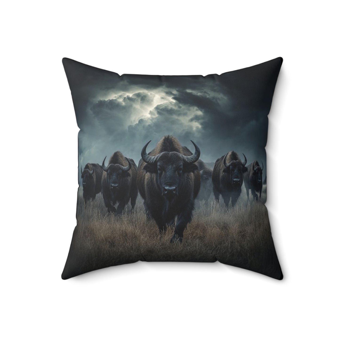 2 in 1 Bison Faux Suede Pillow, Cozy Home Decor, Motivational Cushion, Bohemian Bedroom Accessory, Unique Gift Idea