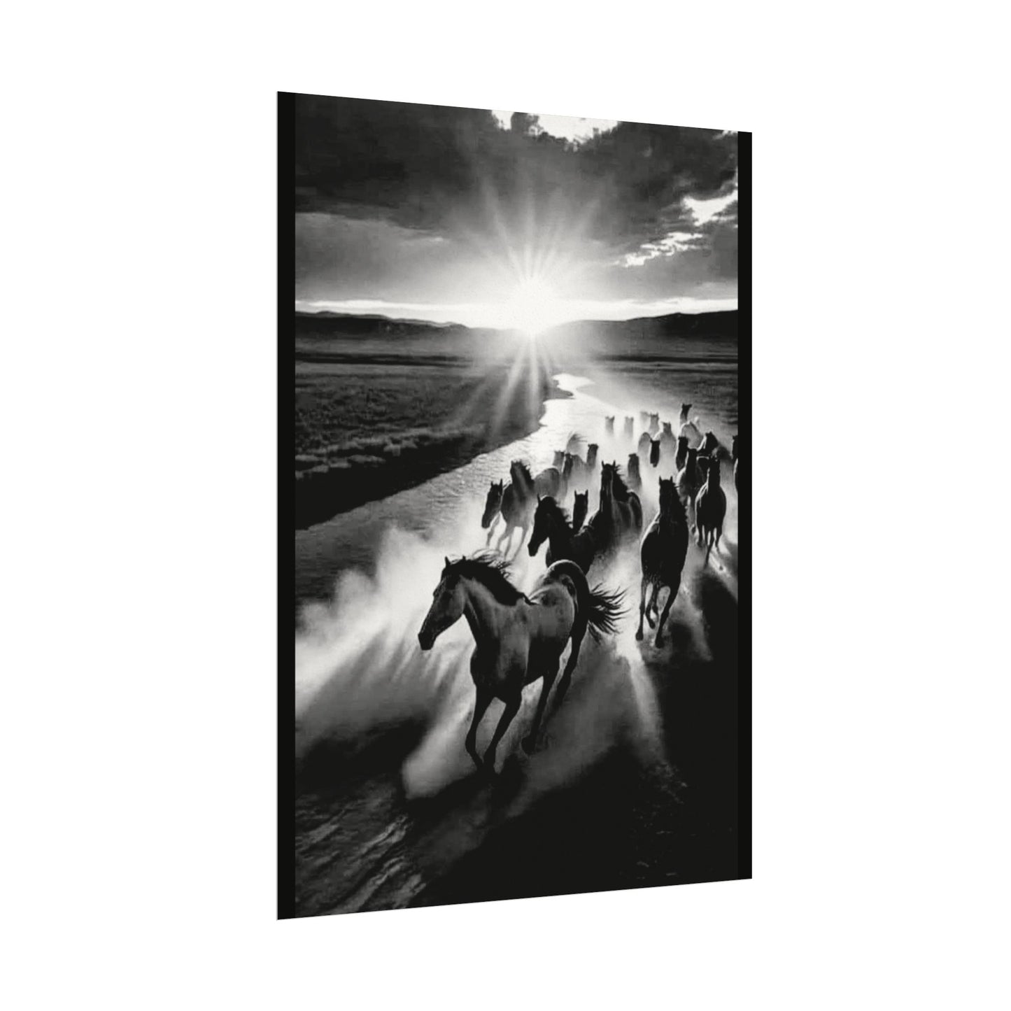 Chasing Dawns Grace – Western Textured Watercolor Matte Posters