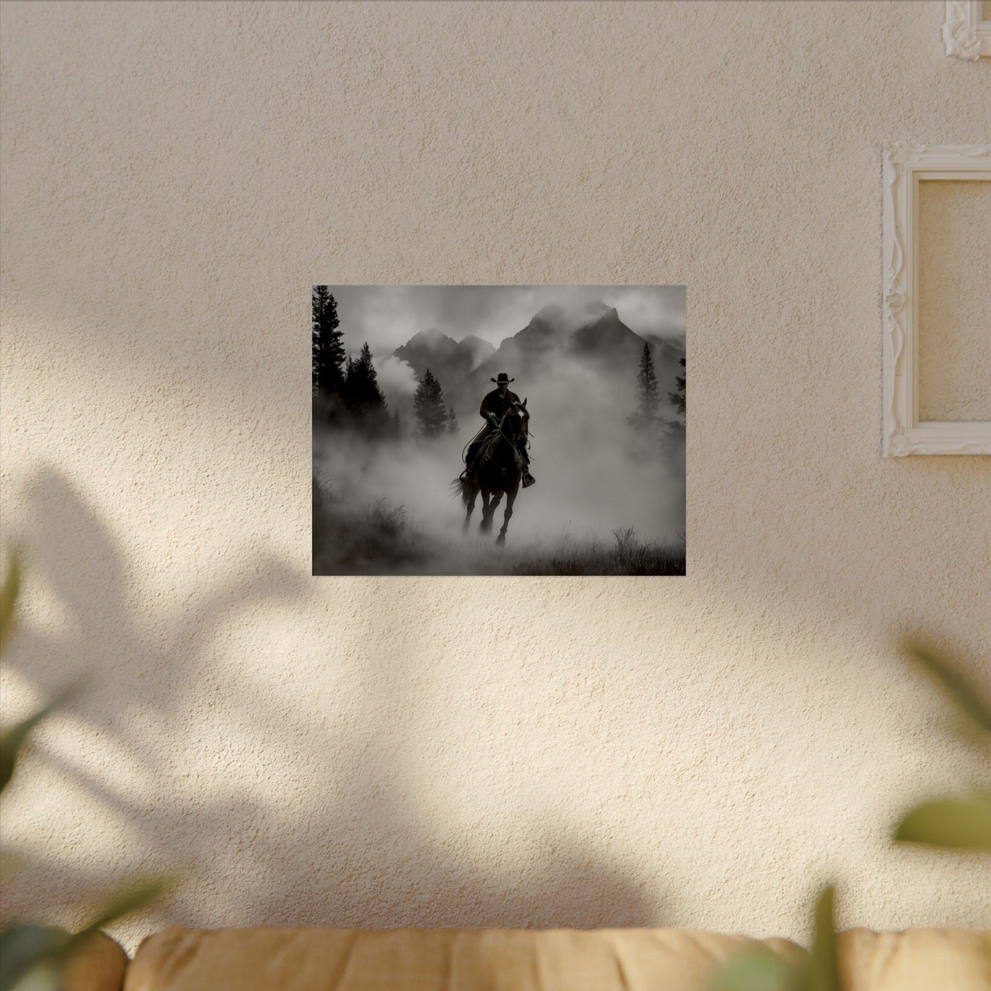 Storm Rider– Western Textured Watercolor Matte Posters