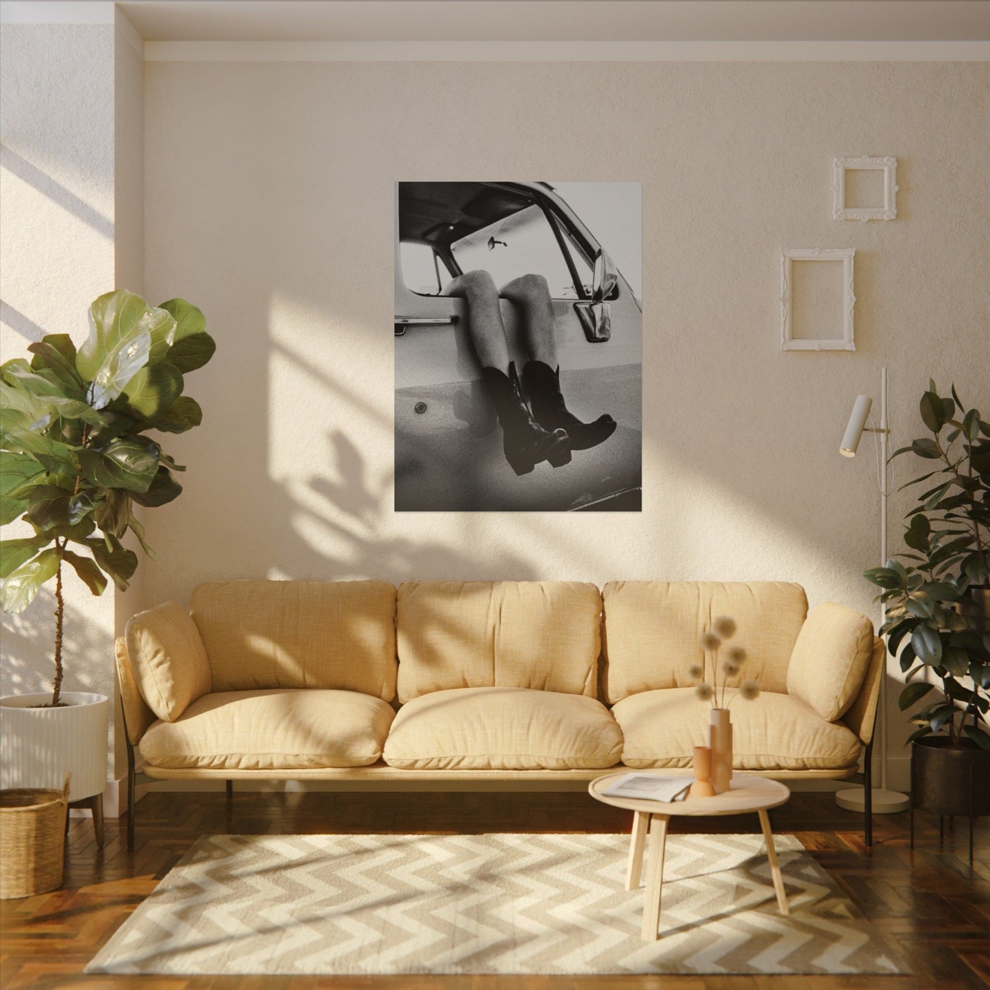 Kick'n Off The Dust— Saddle Up Western Textured Watercolor Matte Posters