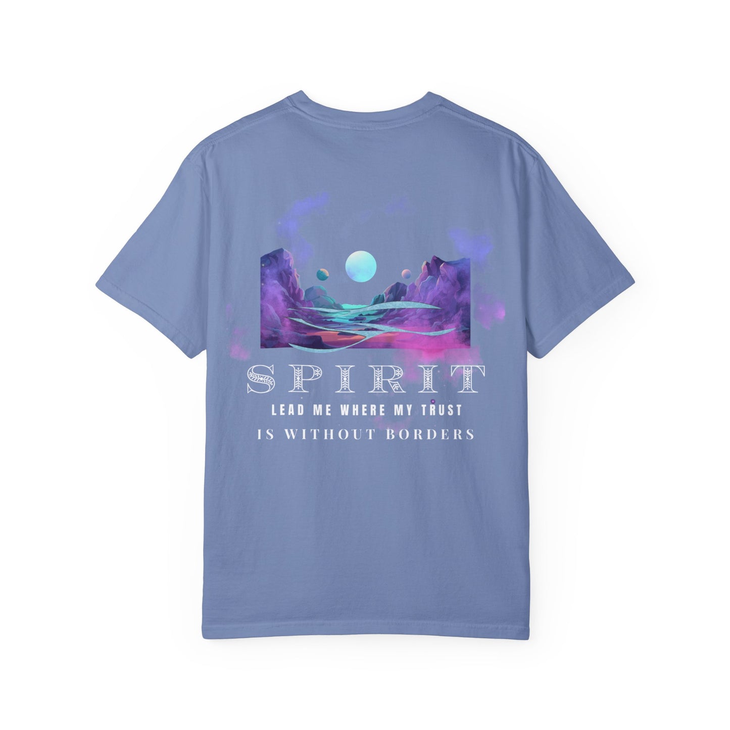 Spirit-Inspired Unisex Garment-Dyed T-shirt, Bohemian Vibes, Spiritual Gift, Meditation Shirt, Astrology Wear, Eco-Friendly Tee