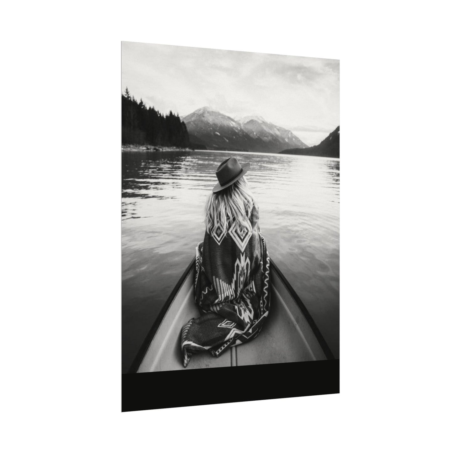 He Leads Me Beside Still Waters – Western Textured Watercolor Matte Posters