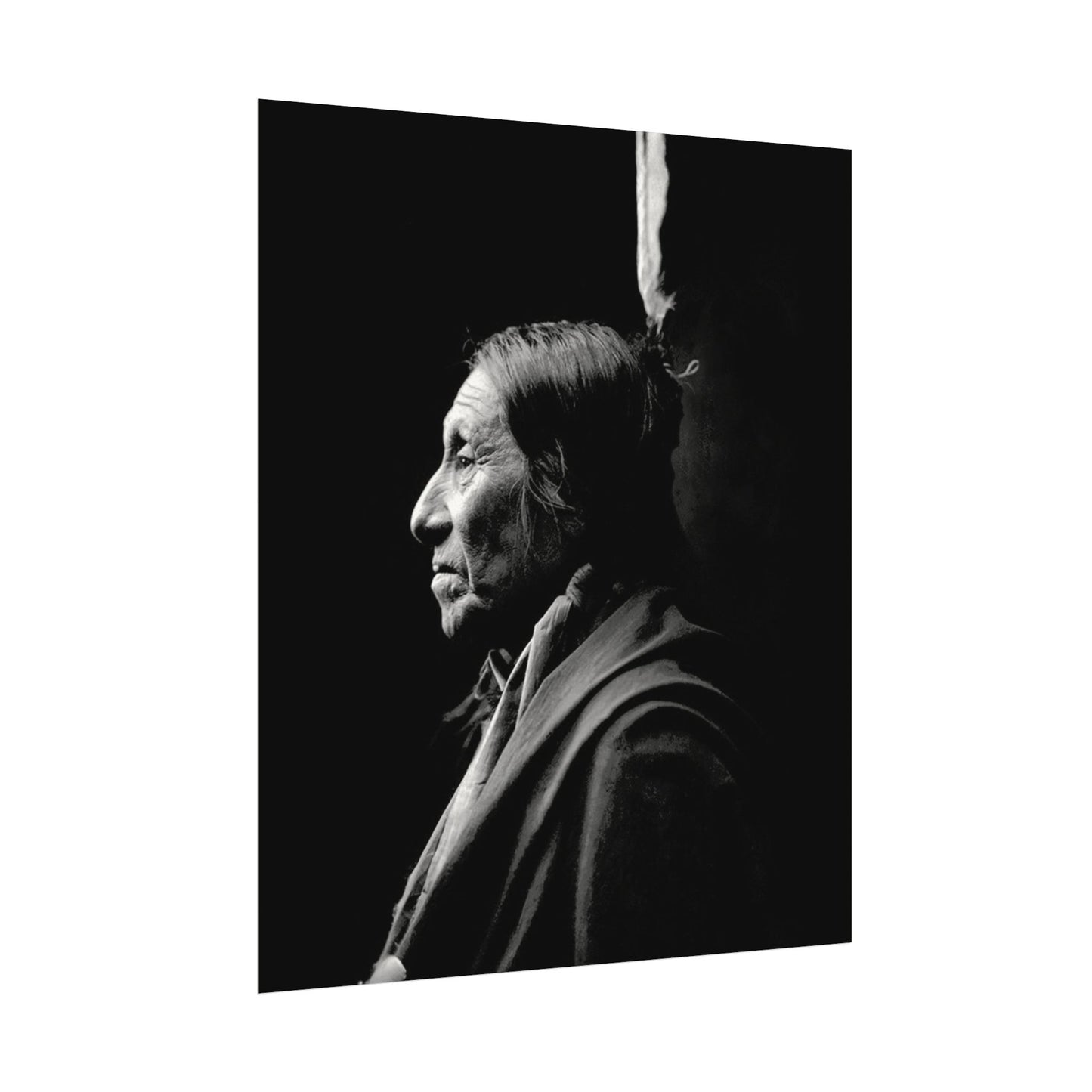 Silent Wisdom – Western Textured Watercolor Matte Posters