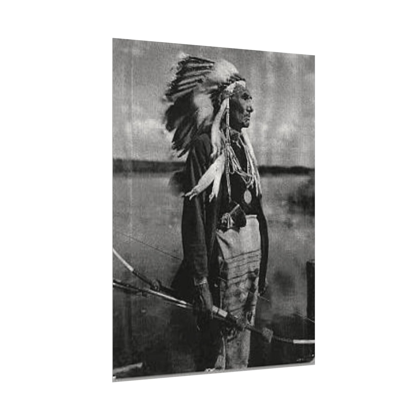 Indigenous Wetlands – Western Textured Watercolor Matte Posters