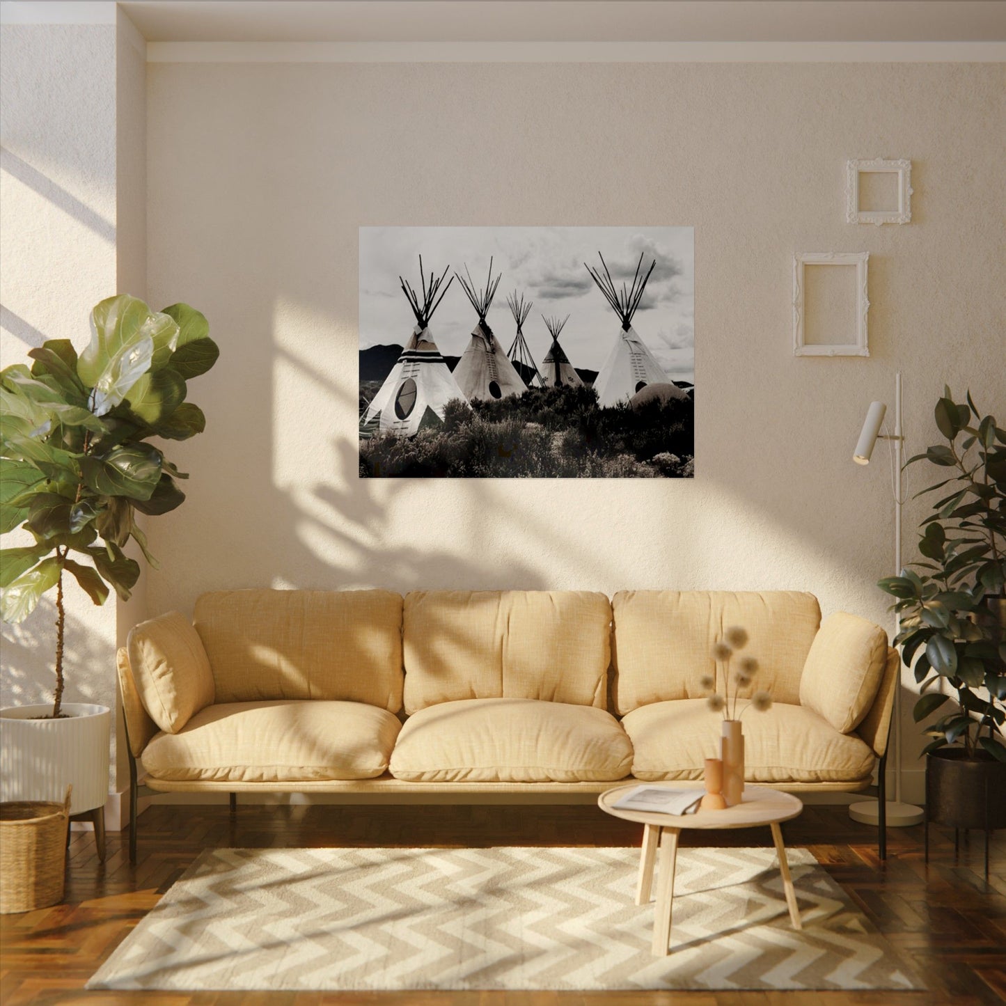 Echos Of The Plains– Western Textured Watercolor Matte Posters