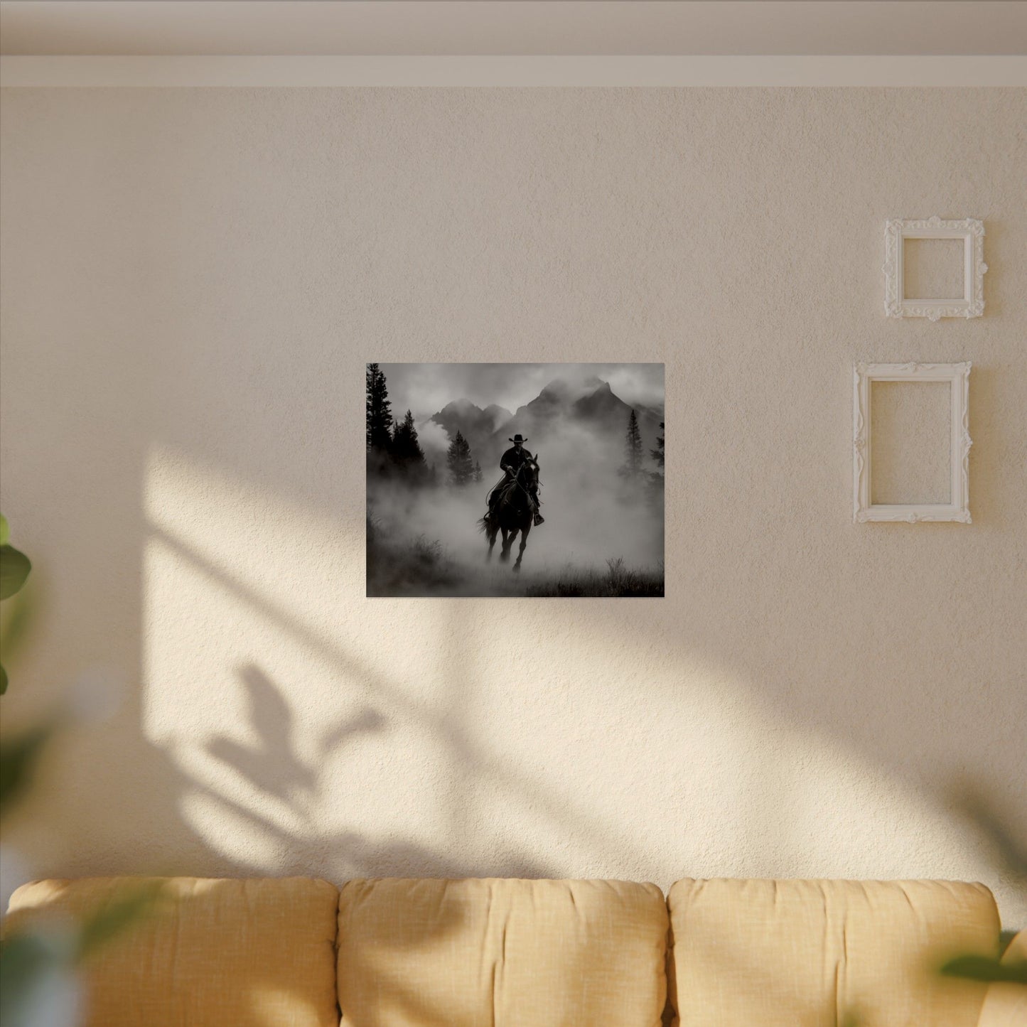 Storm Rider– Western Textured Watercolor Matte Posters