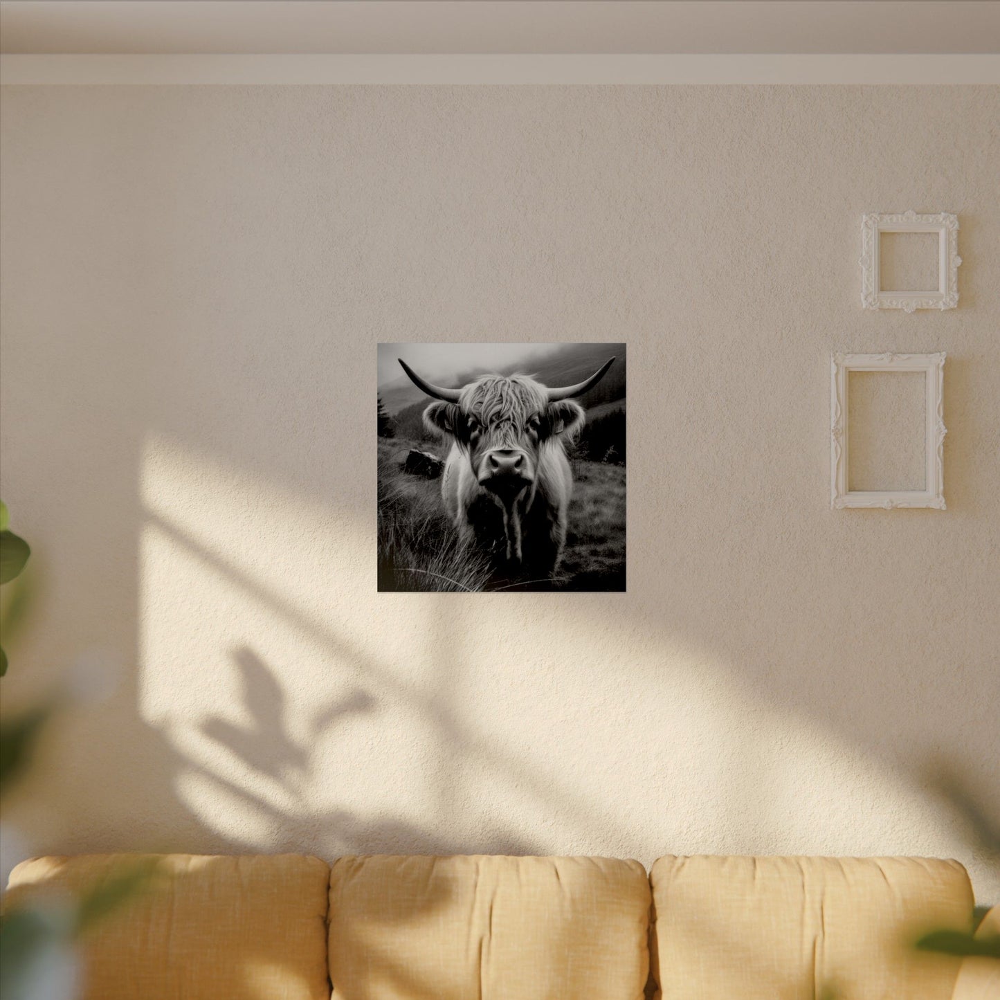 The Horned Guard – Western Textured Watercolor Matte Posters