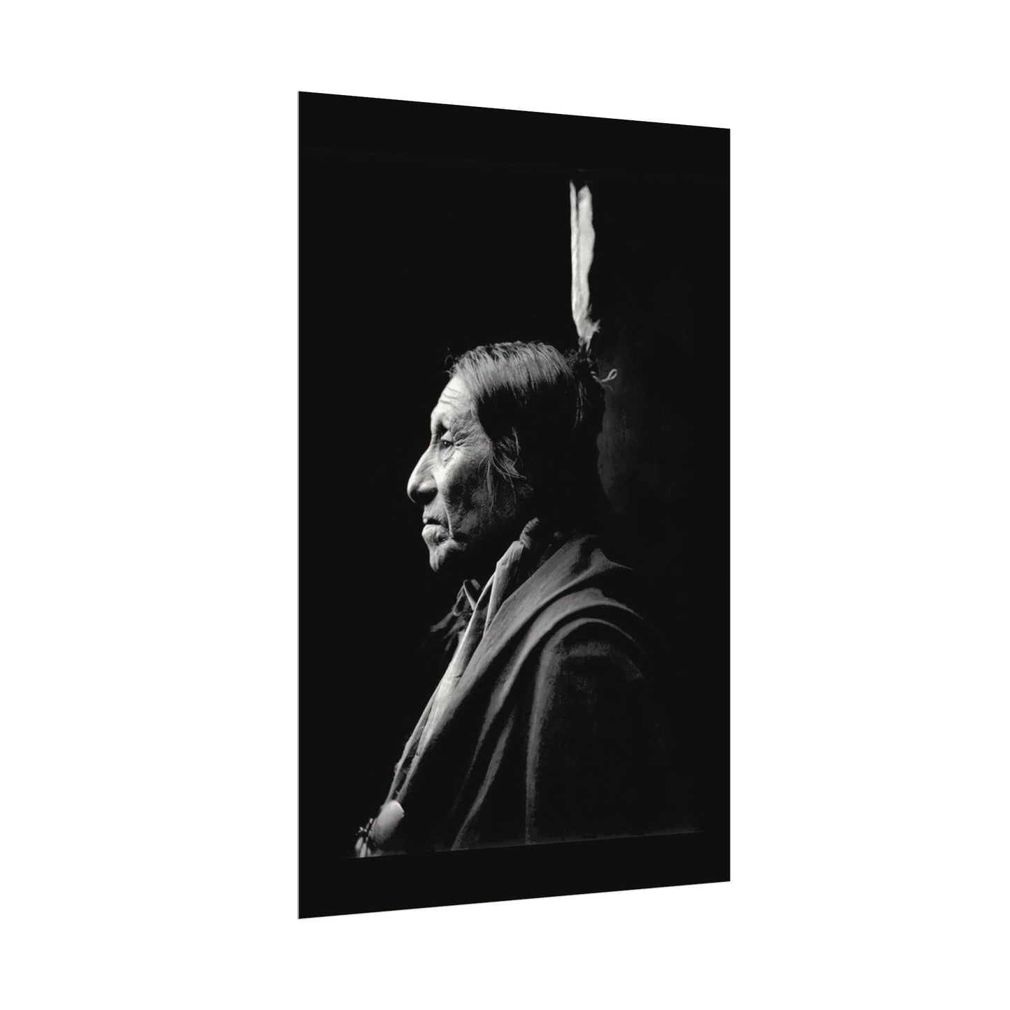 Silent Wisdom – Western Textured Watercolor Matte Posters