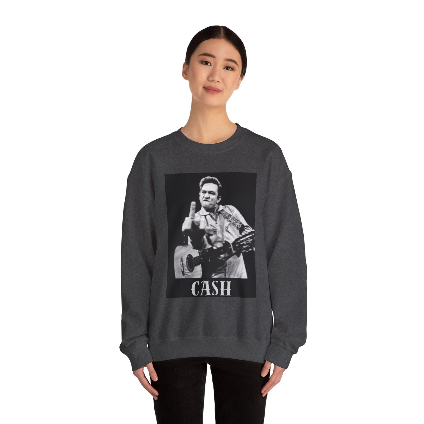 Vintage Cash Crewneck Sweatshirt | Retro Music Apparel, Rock Lover Gift, Unisex Cozy Top, Perfect for Concerts