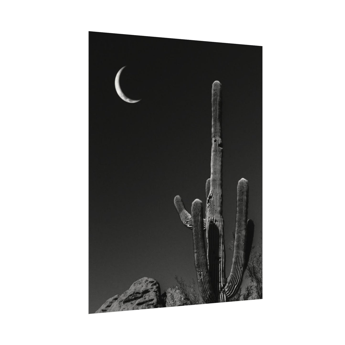 Desert Night Sky– Western Textured Watercolor Matte Posters