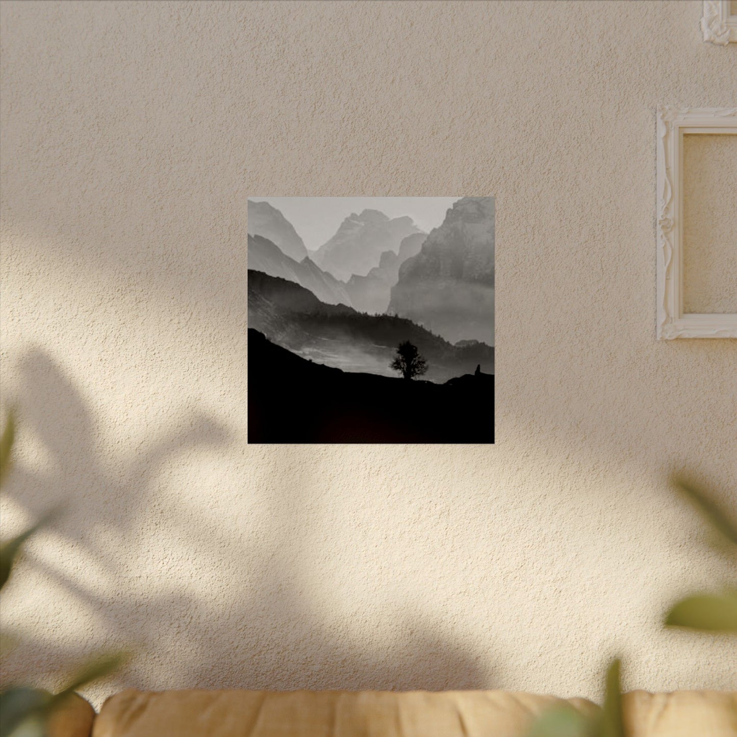 Cascading Mountains– Western Textured Watercolor Matte Posters