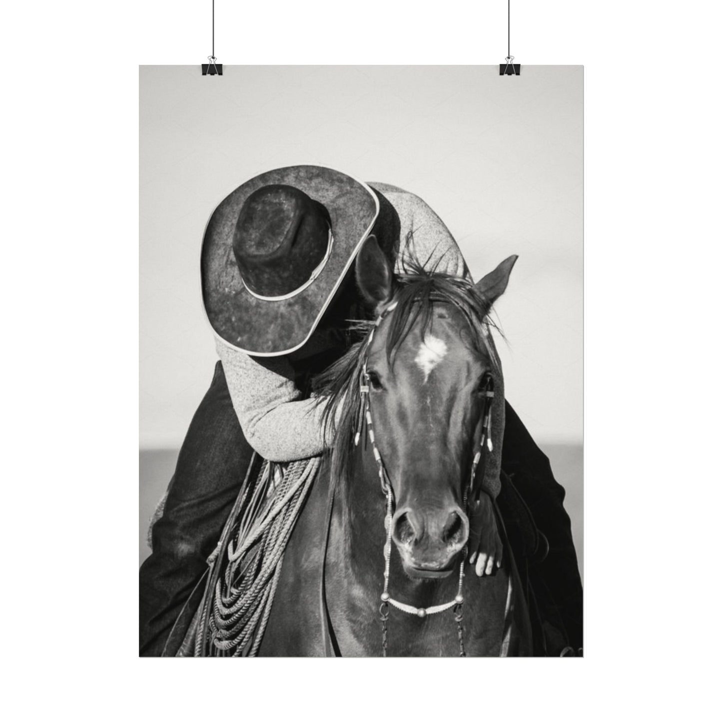 Where The Trail Ends – Western Textured Watercolor Matte Posters