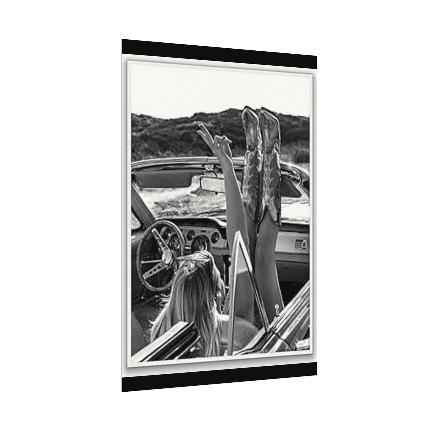 Wild At Heart – Western Textured Watercolor Matte Posters