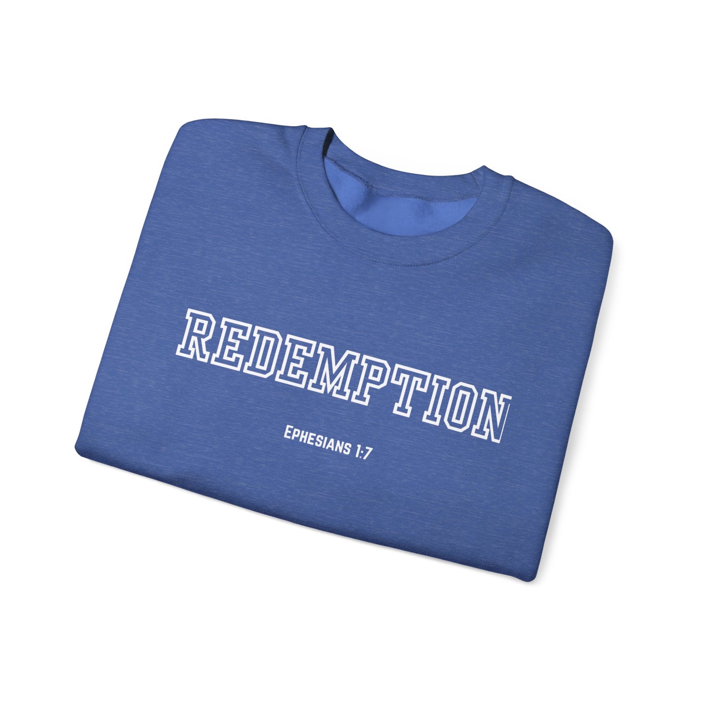 Cozy Redemption Crewneck Sweatshirt - Perfect for Faith-inspired Fashion, Casual Wear, Bible Study, Gift for Friends, Church Events,