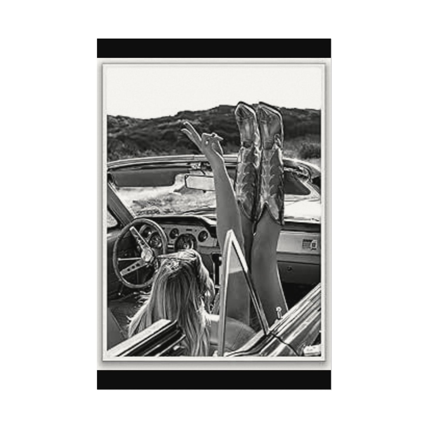 Wild At Heart – Western Textured Watercolor Matte Posters