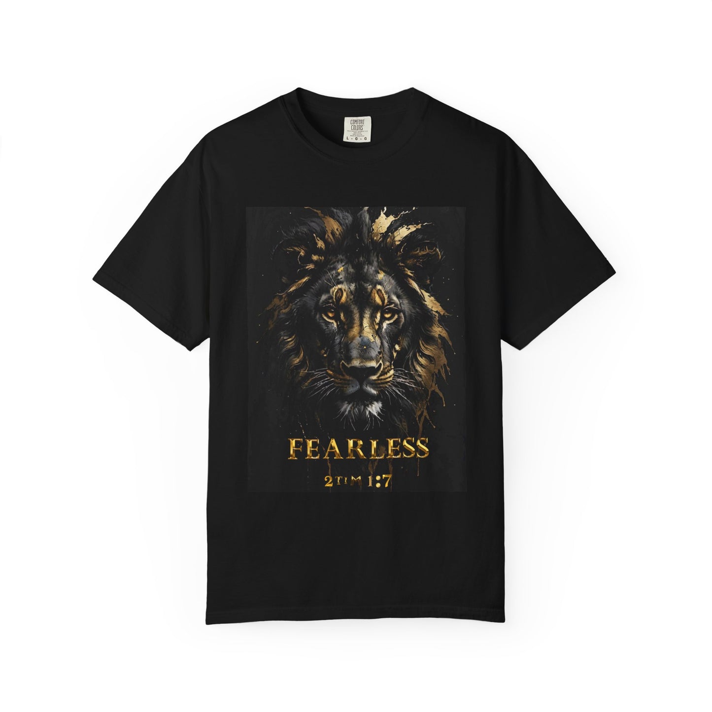 Fearless Lion Graphic T-Shirt, Inspirational Tee, Unisex Apparel, Gift for Animal Lovers, Motivational Shirt, Perfect for Everyday Wear