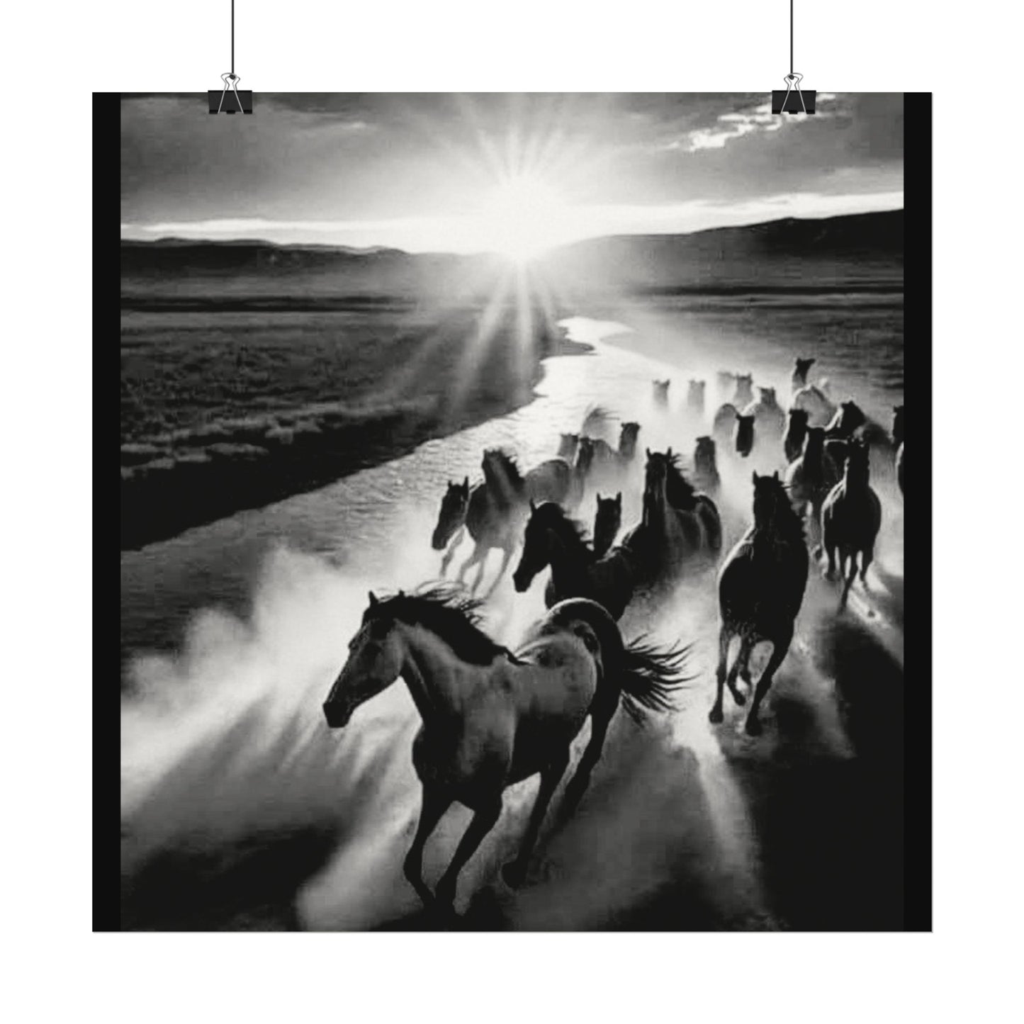 Chasing Dawns Grace – Western Textured Watercolor Matte Posters