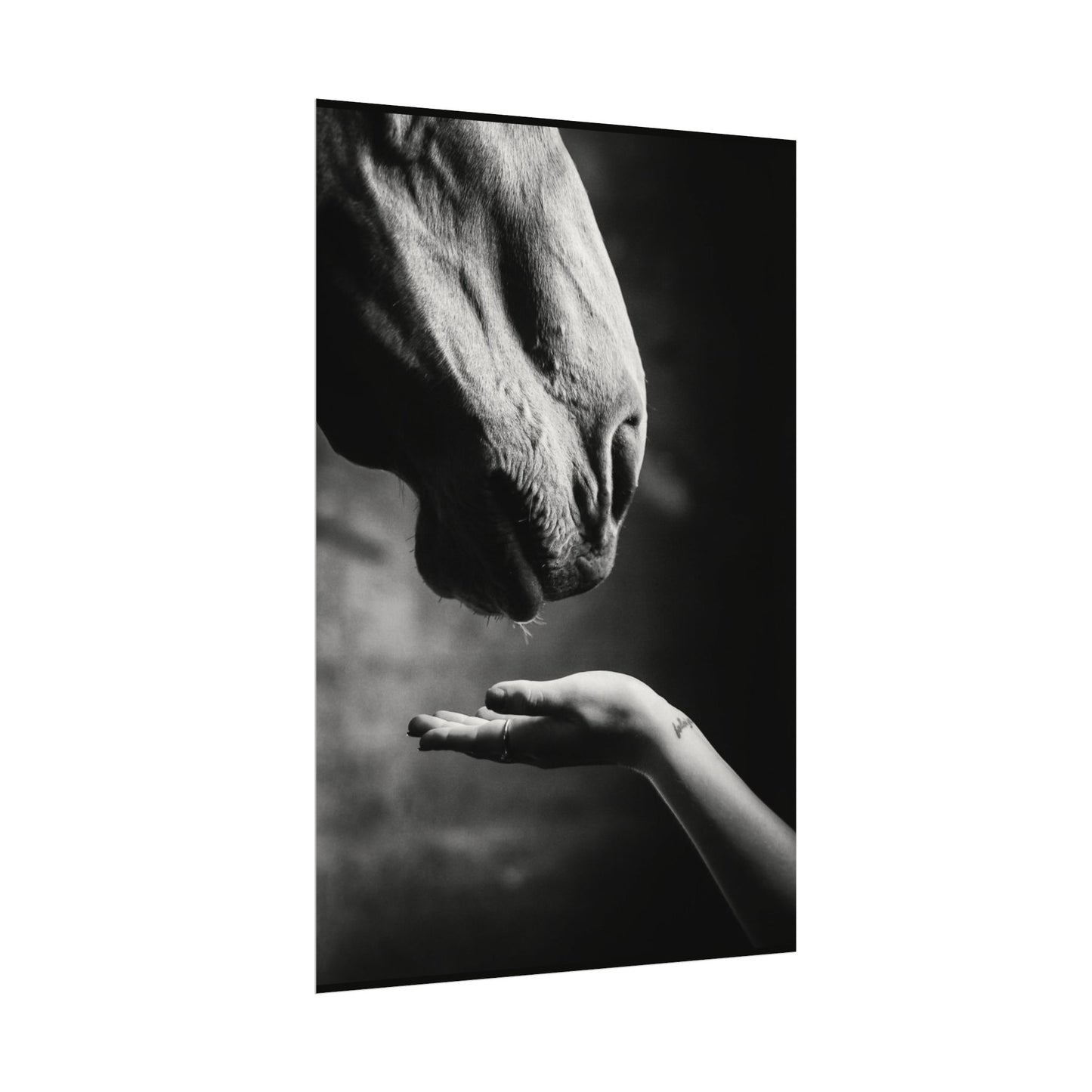 Whisper of Trust— The Unspoken Bond Textured Watercolor Matte Posters