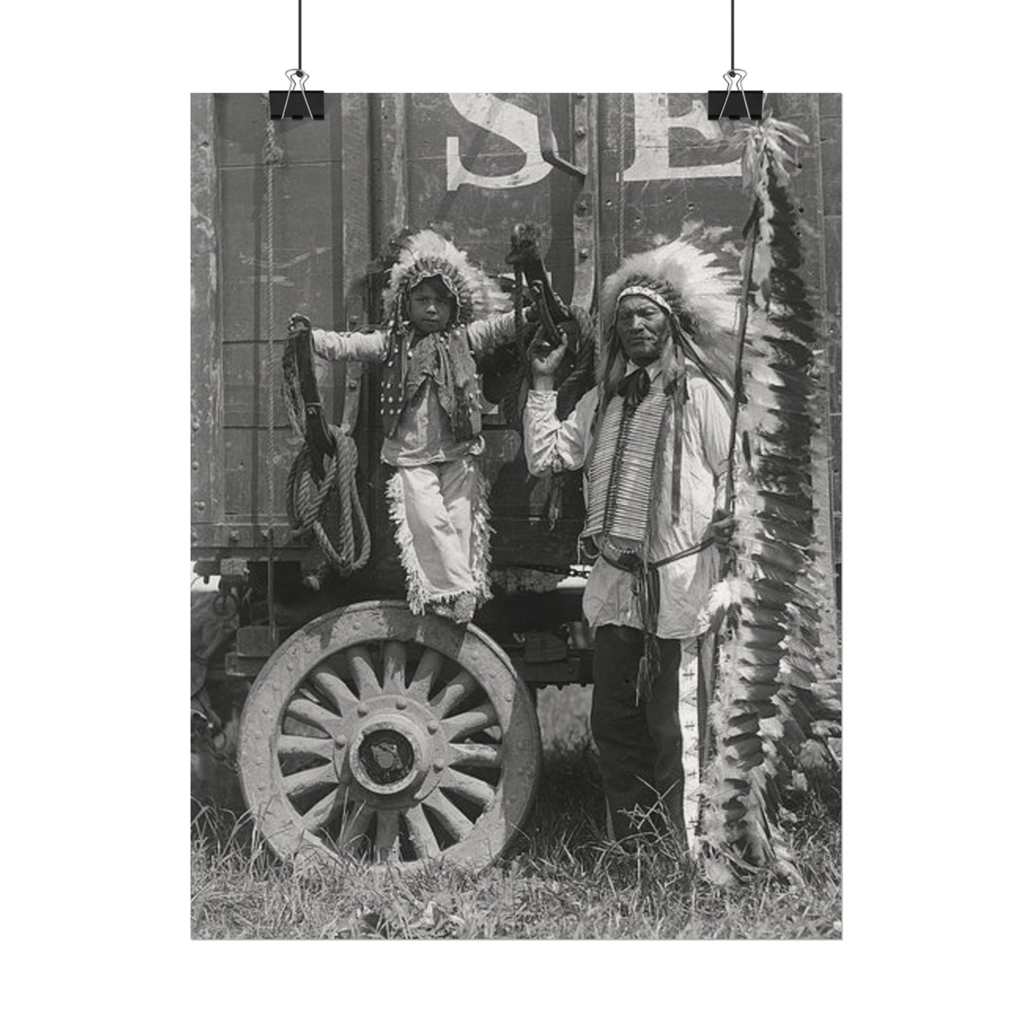 Small Hamds Big Spirit – Western Textured Watercolor Matte Posters