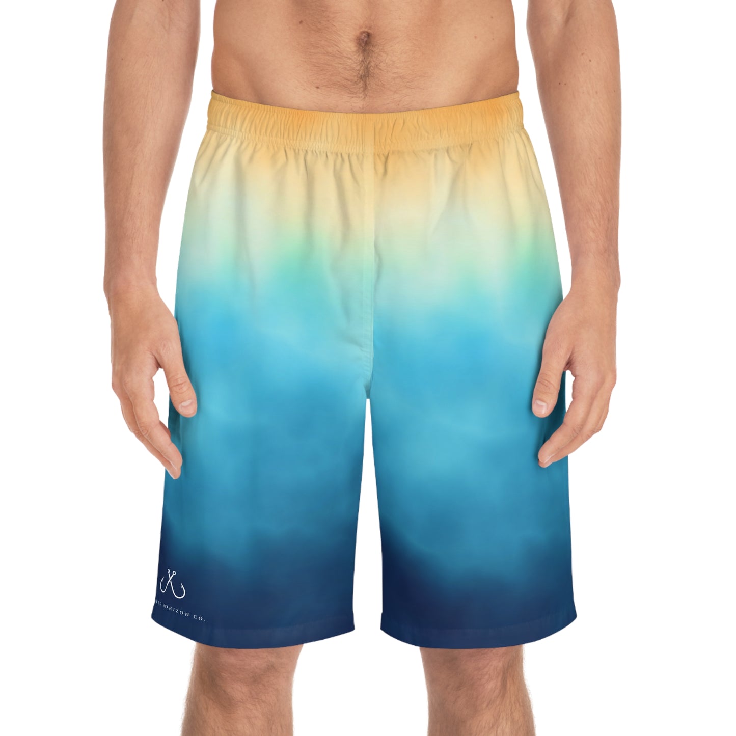 Men's Ocean-Inspired Board Shorts, Swimwear for Beach Days, Summer Vacations, Pool Parties, Surfing Attire, Water Sports