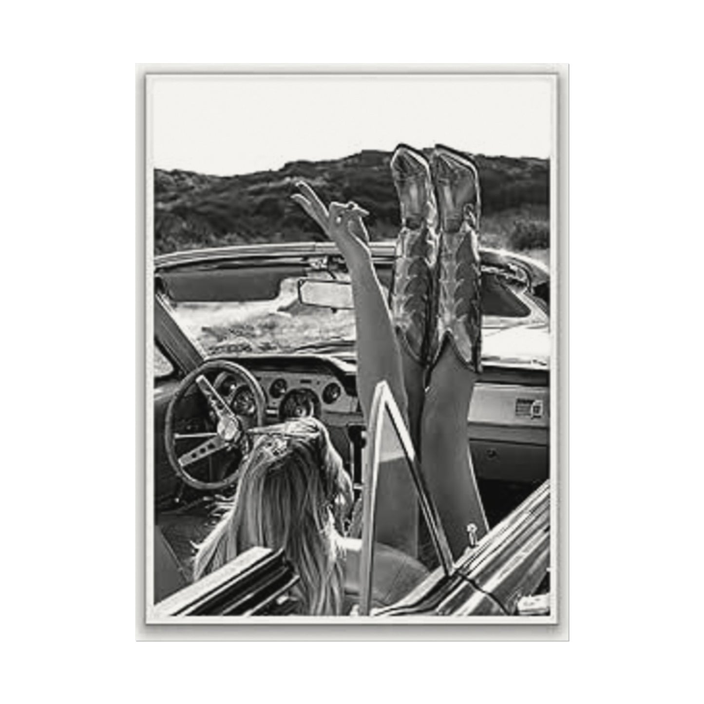 Wild At Heart – Western Textured Watercolor Matte Posters