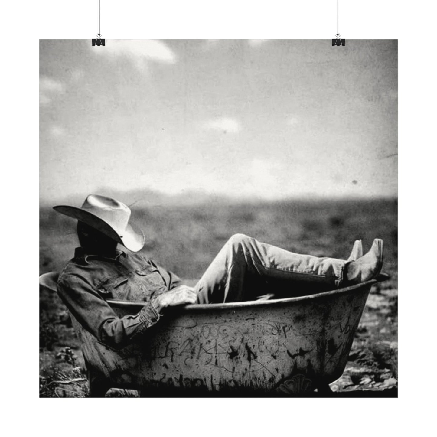 Washed & Weathered – Western Textured Watercolor Matte Posters