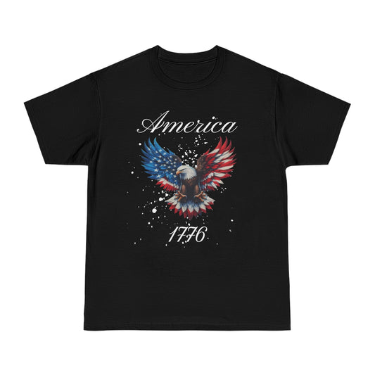 Patriotic Eagle T-shirt - Celebrate America 1776, Independence Day, Memorial Day, Veteran's Day, 4th of July, Unisex Tee, Statement Shirt