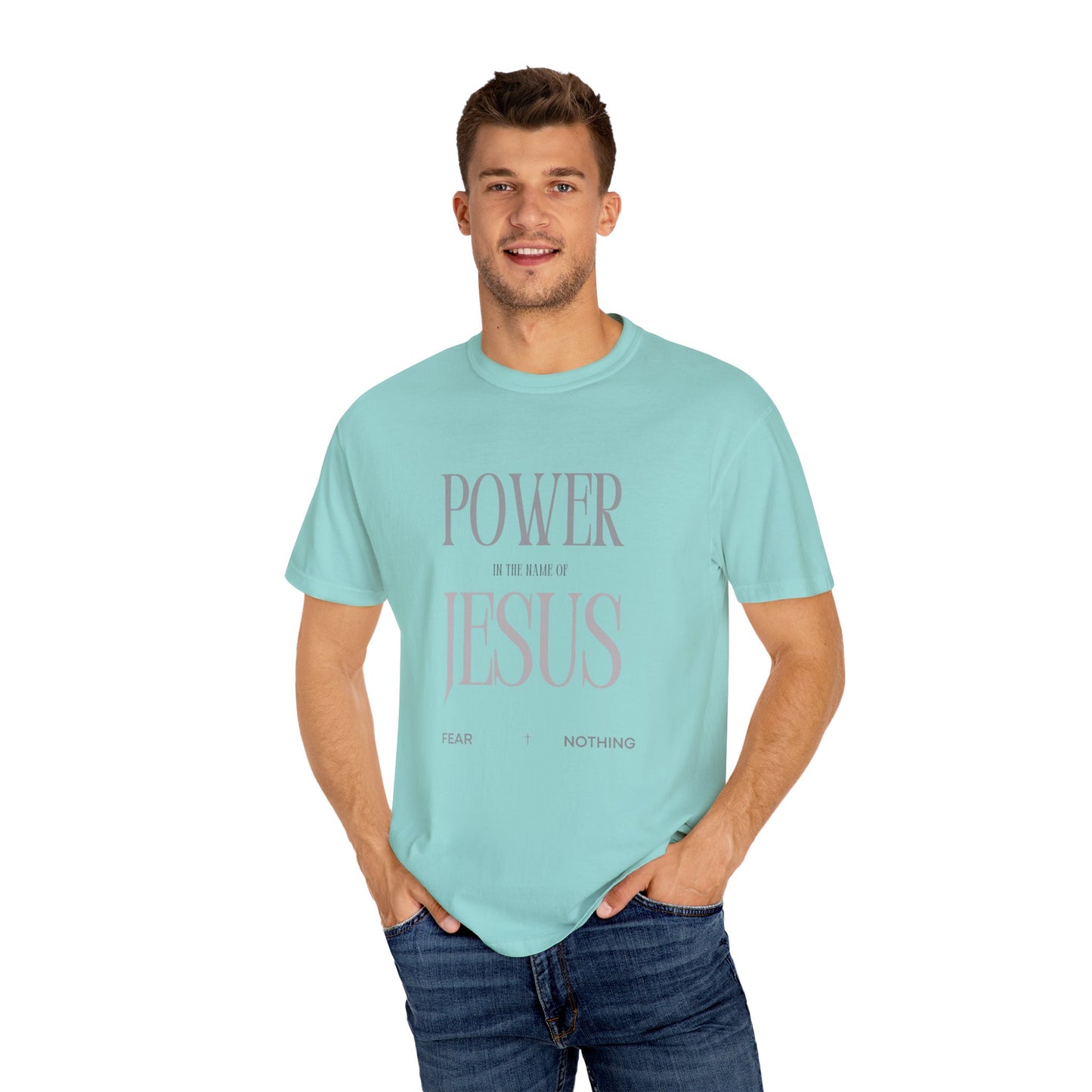 Faith-Inspired Jesus Unisex T-shirt, Power in the Name of Jesus Tee, Christian Apparel, Inspirational Gift, Religious T-shirt
