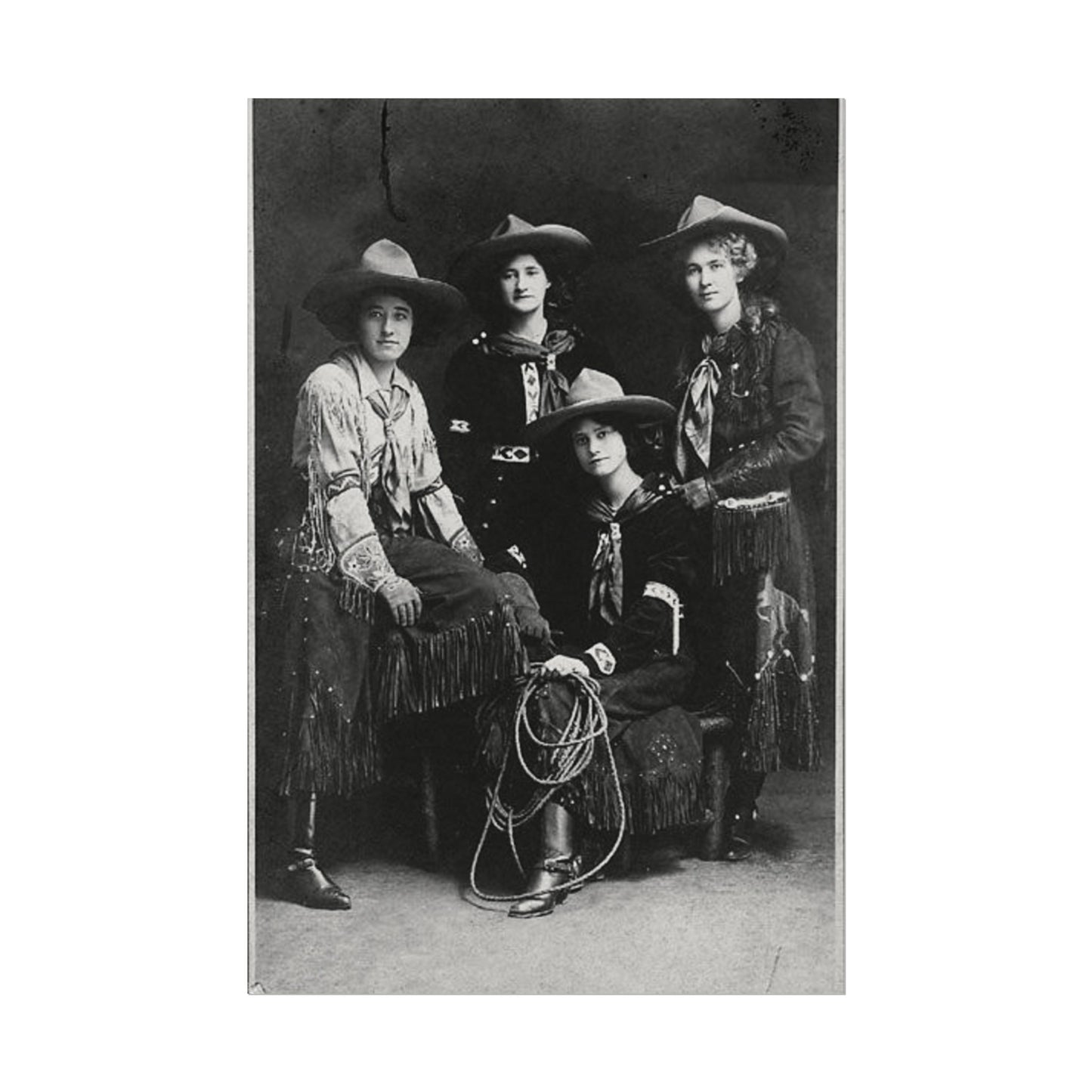 Daughters Of The Frontier – Western Textured Watercolor Matte Posters