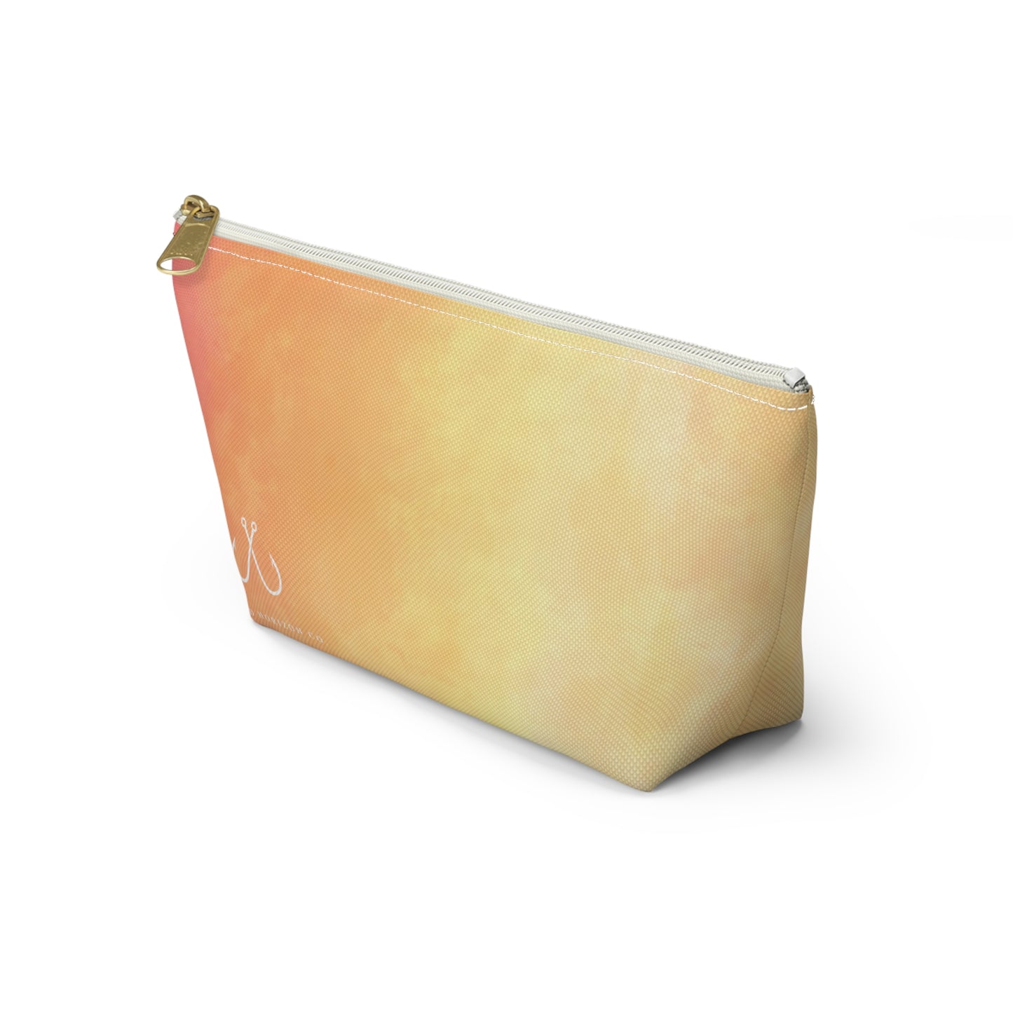 Pink To Orange Ombre Vibrant Gradient Accessory Pouch | Makeup Bag, Travel Organizer, Gift for Her, Beach Essentials, Stylish Storage