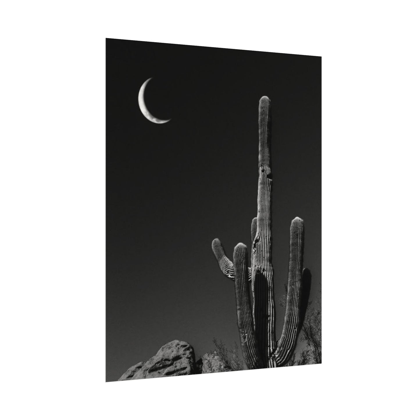 Desert Night Sky– Western Textured Watercolor Matte Posters