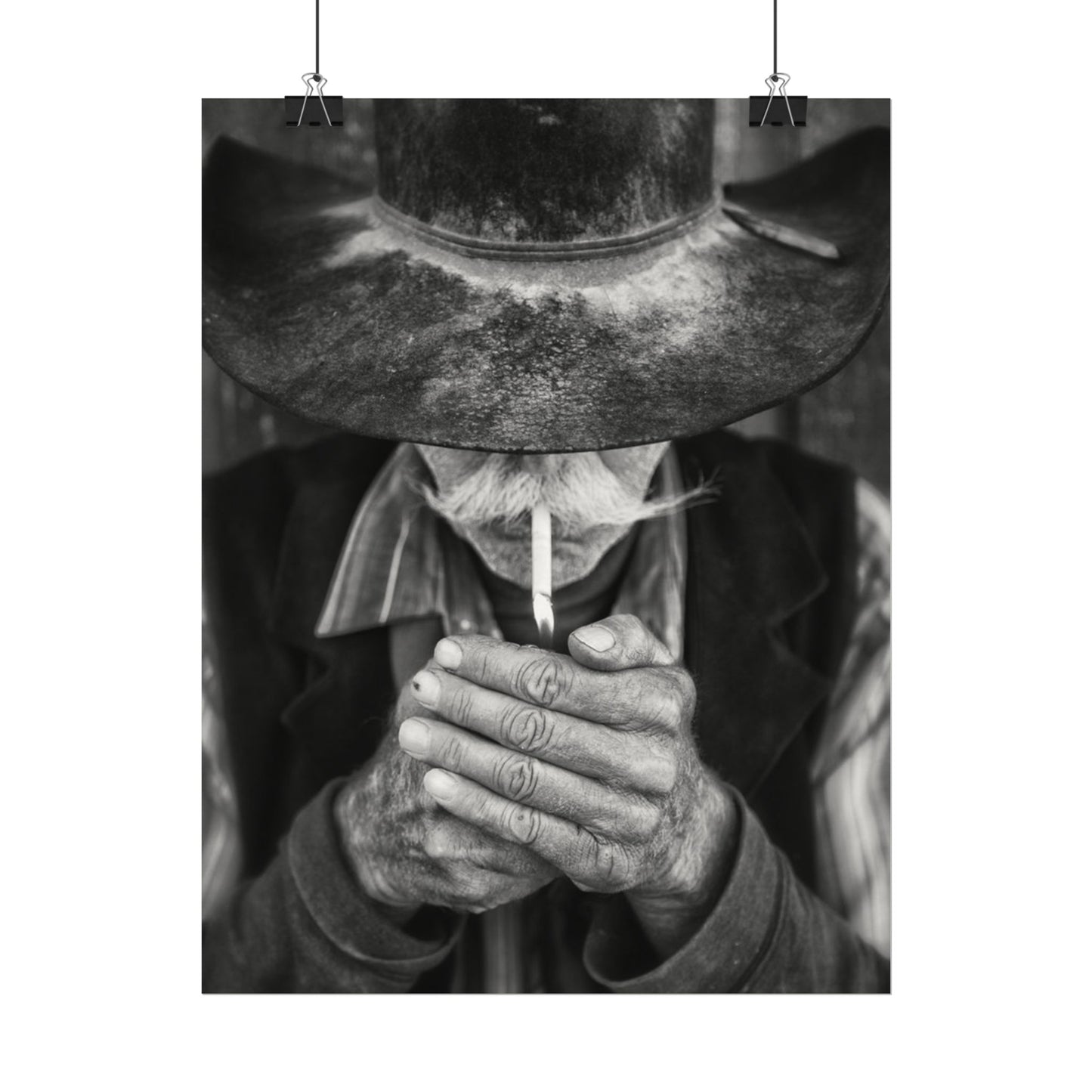 One More Draw – Western Textured Watercolor Matte Posters