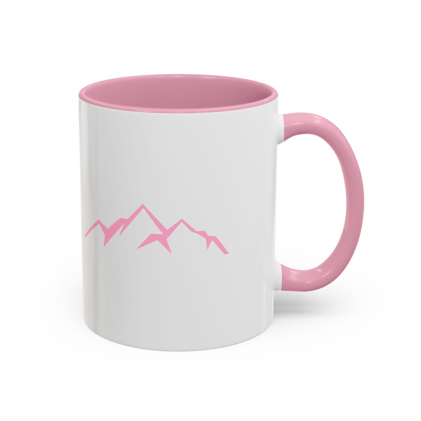 Mountain Vibes Mug | Colorful Coffee Mug | Artistic Drinkware | Gift for Nature Lovers | Hiking, Adventure, Pink Mountains