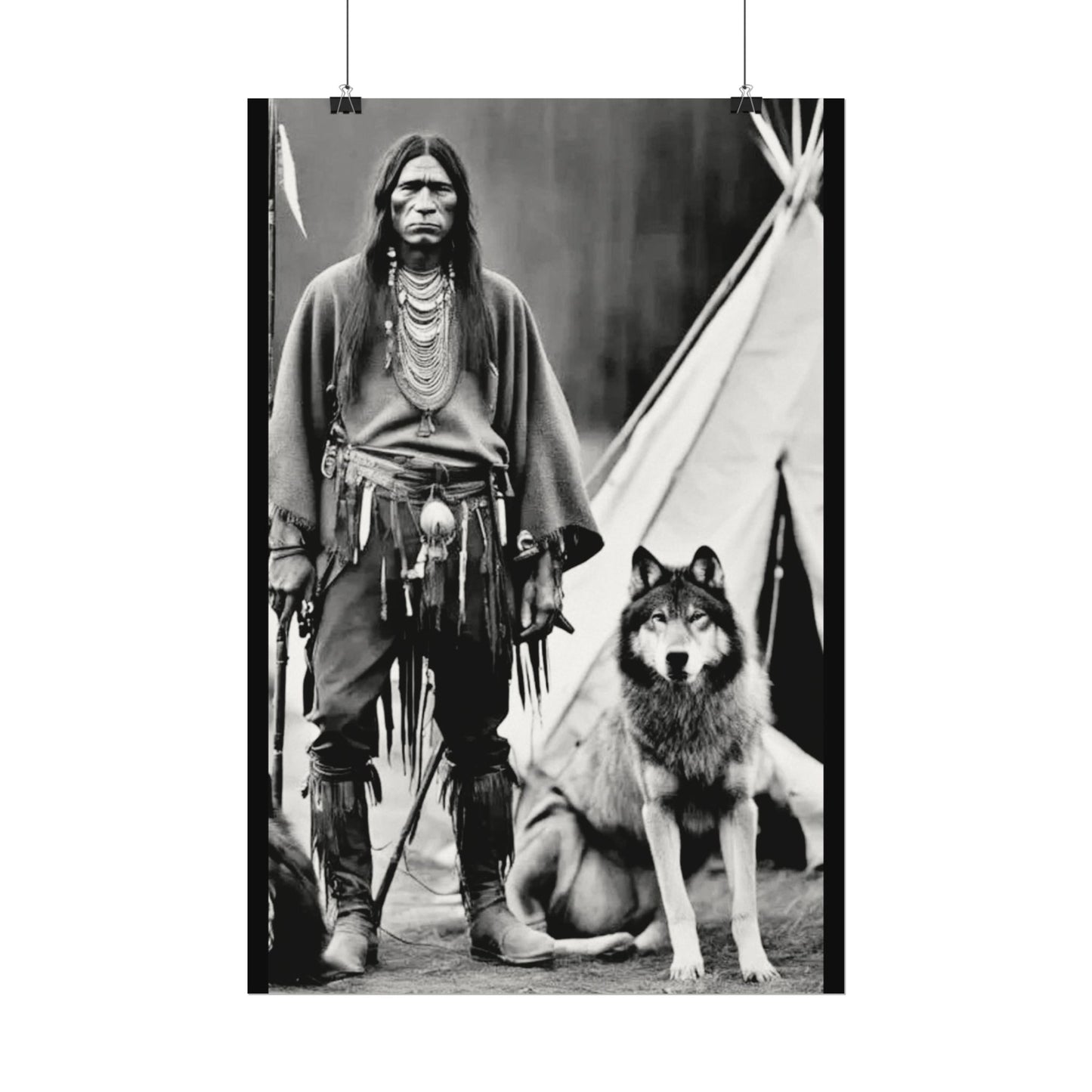 Mans Best Friend – Western Textured Watercolor Matte Posters