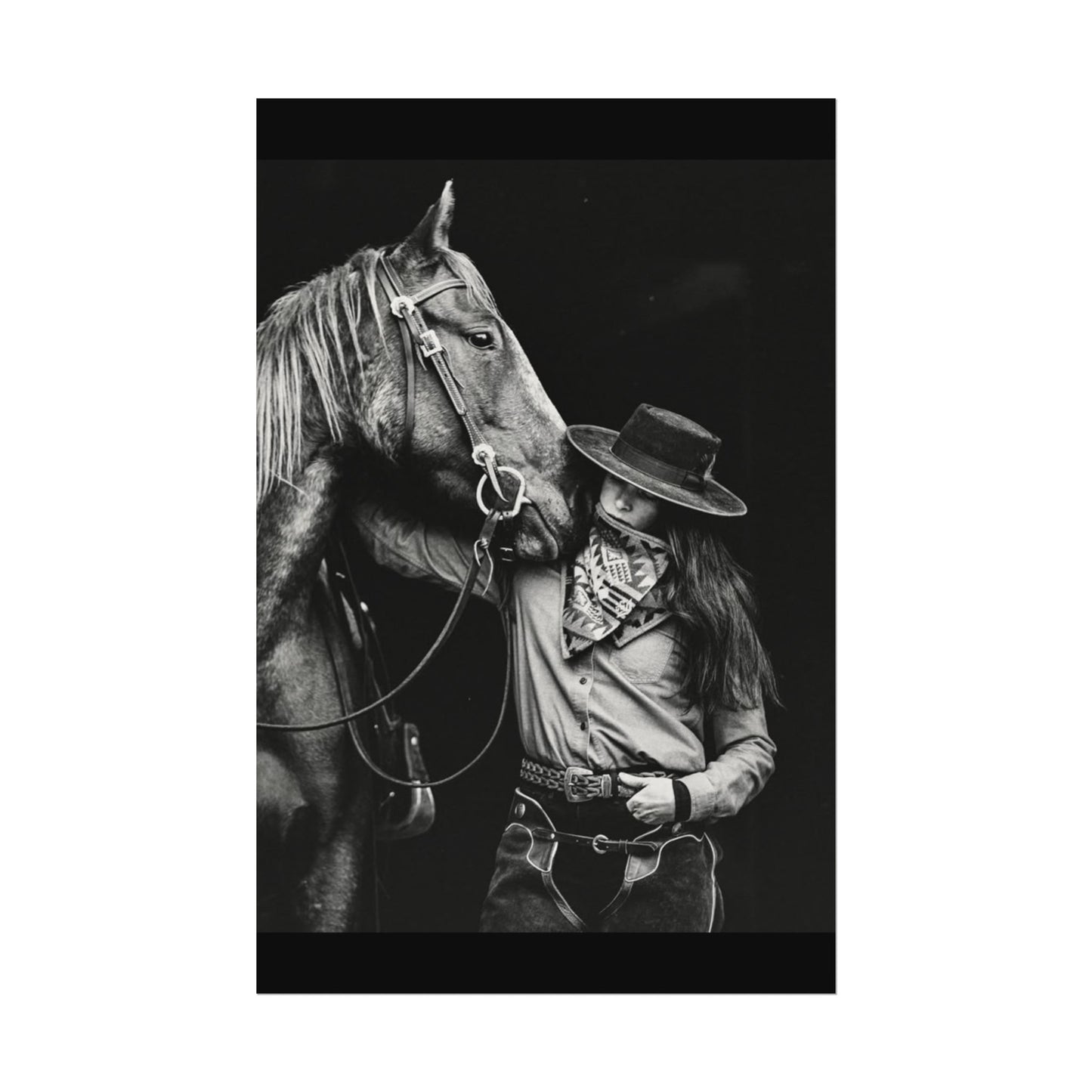 A Whisper Between Friends  – Western Textured Watercolor Matte Posters