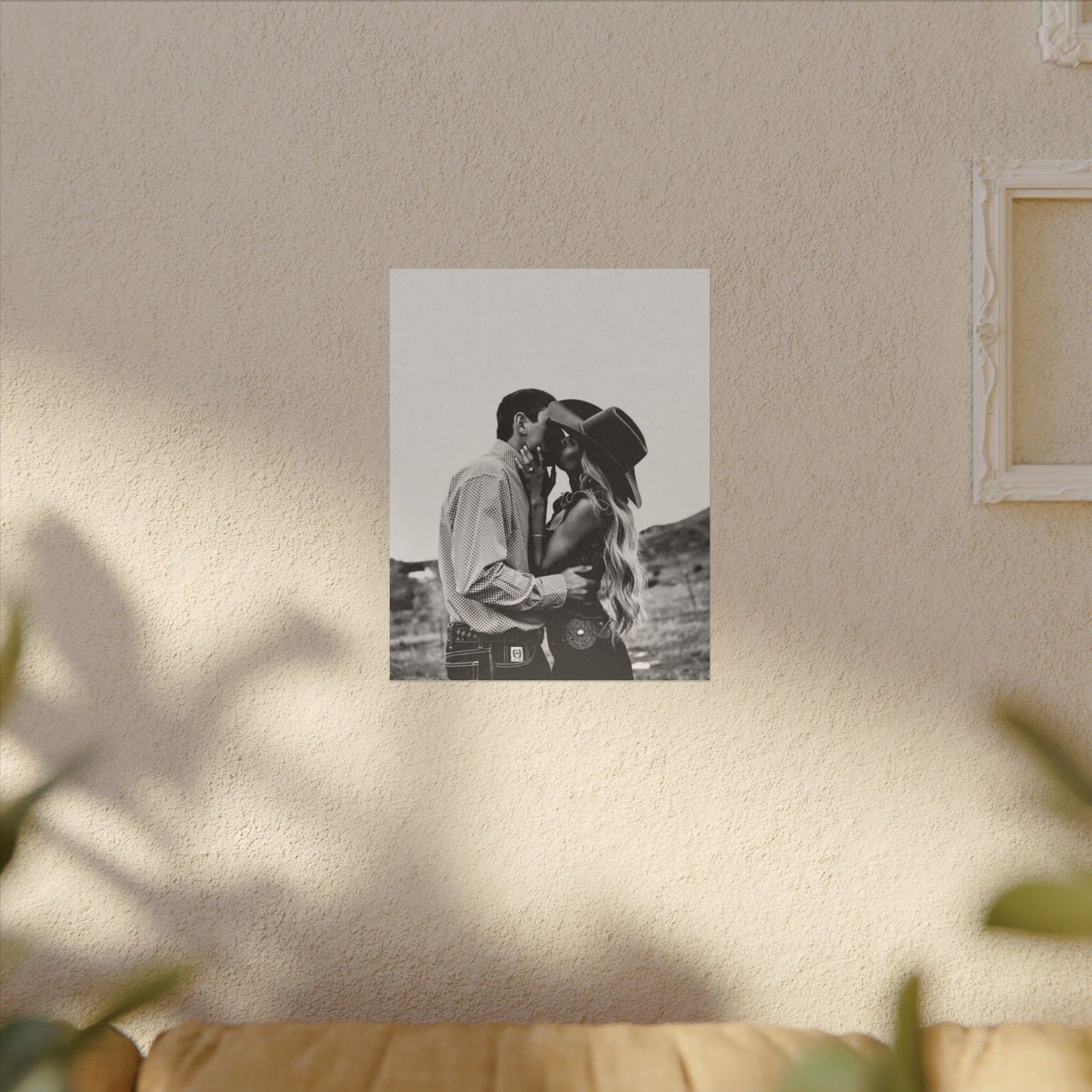 True Loves Kiss – Western Textured Watercolor Matte Posters