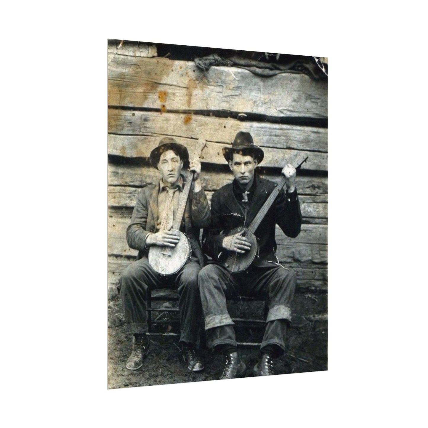 Mountain Music – Western Textured Watercolor Matte Posters