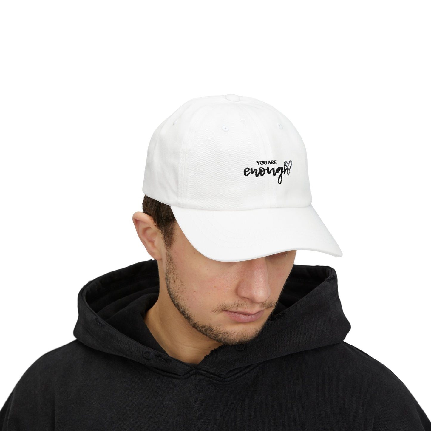 Motivational Classic Dad Cap - "You Are Enough", Gift for Dad, Affirmation Hat, Casual Style, Unisex Cap, Everyday Wear
