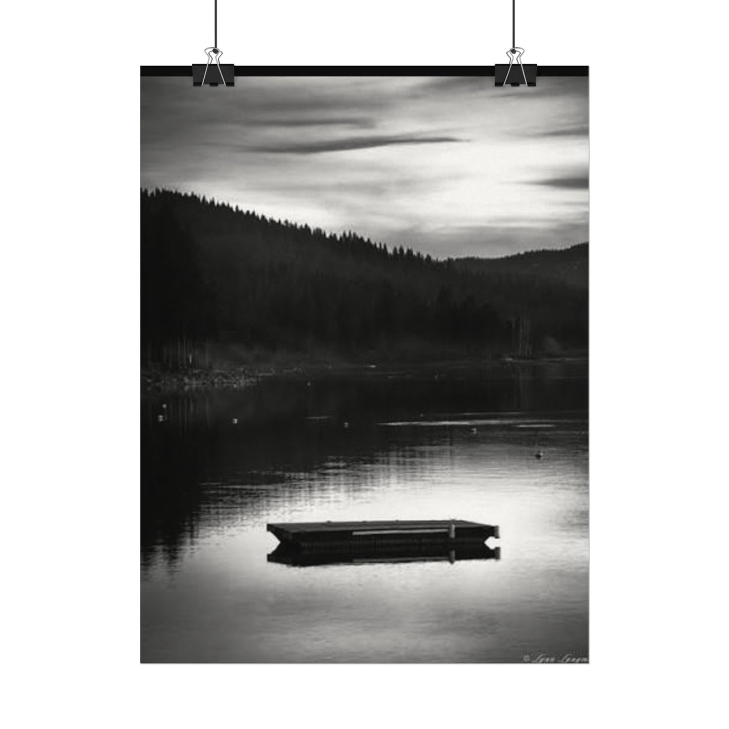 He Leads Me Beside Still Waters – Western Textured Watercolor Matte Posters