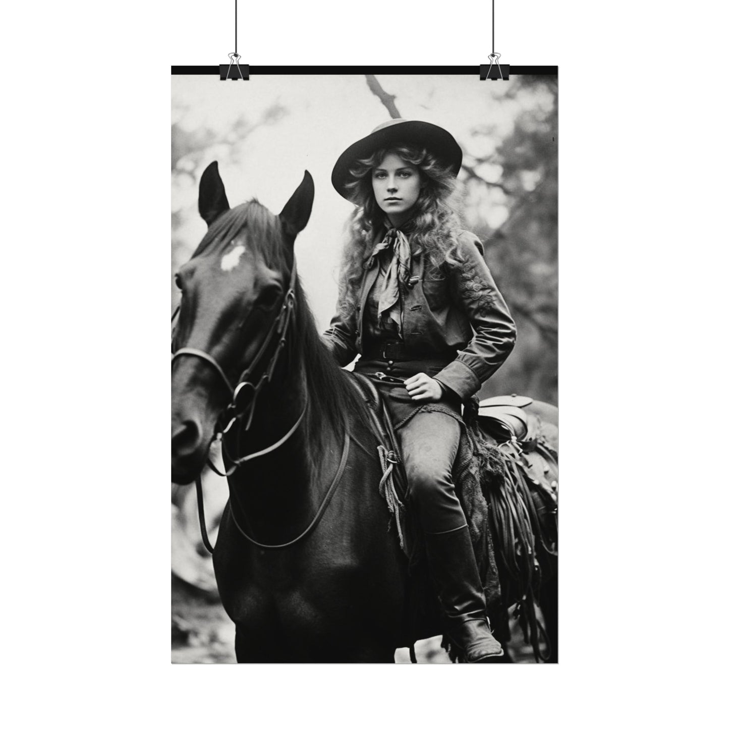 Legacy In Leather & Stone– Western Textured Watercolor Matte Posters