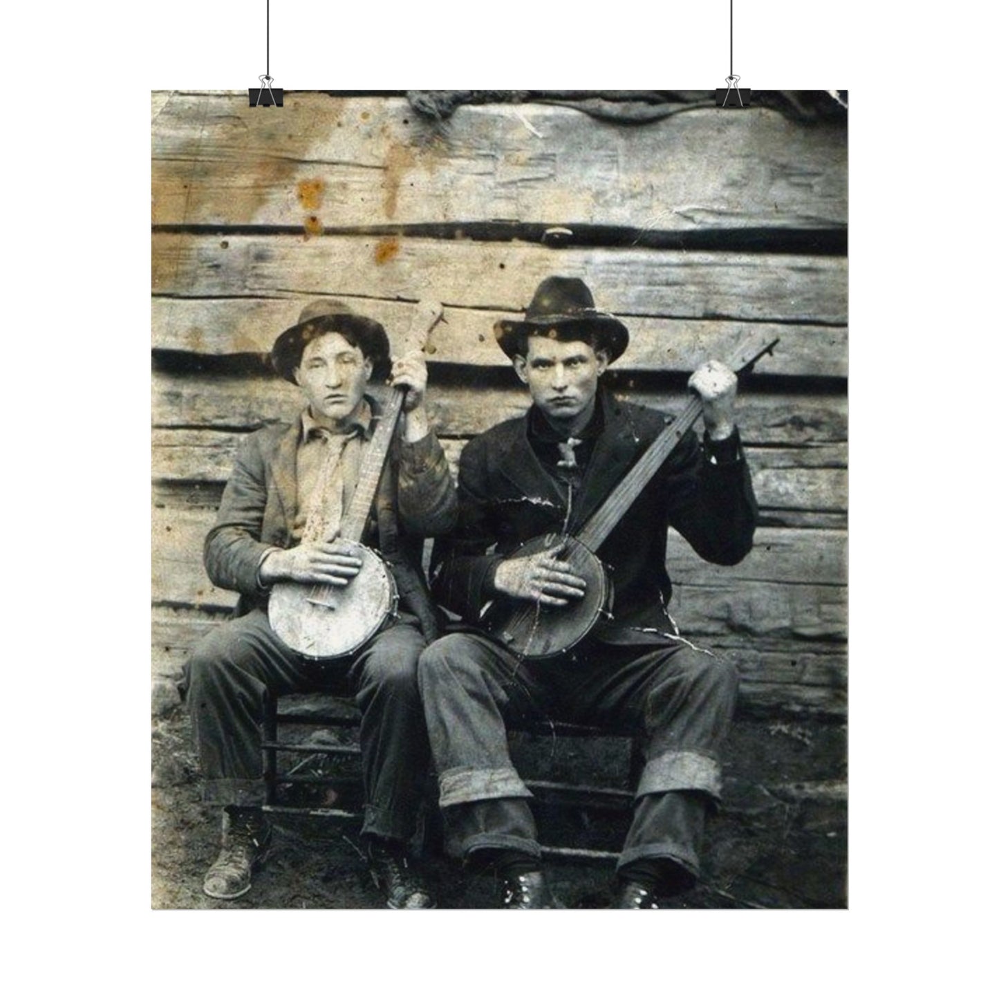 Mountain Music – Western Textured Watercolor Matte Posters