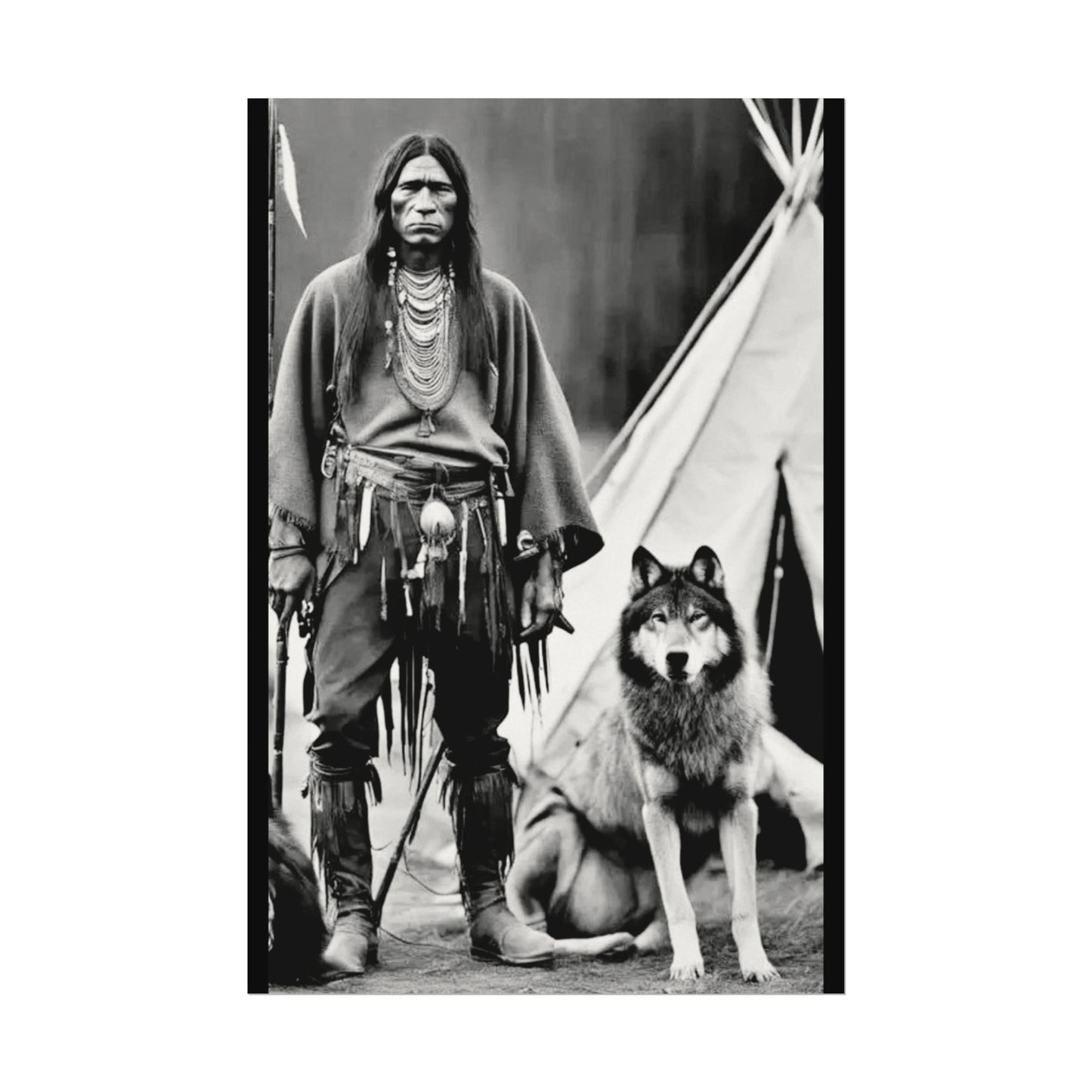 Mans Best Friend – Western Textured Watercolor Matte Posters