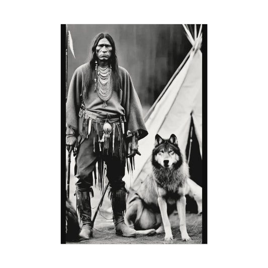 Mans Best Friend – Western Textured Watercolor Matte Posters