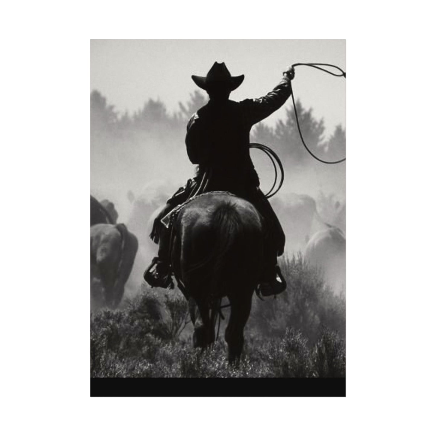 Bones Of The West  – Western Textured Watercolor Matte Posters