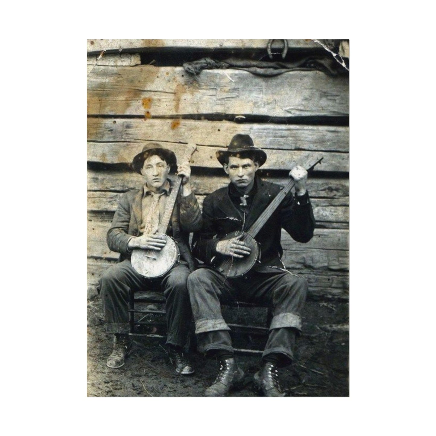 Mountain Music – Western Textured Watercolor Matte Posters