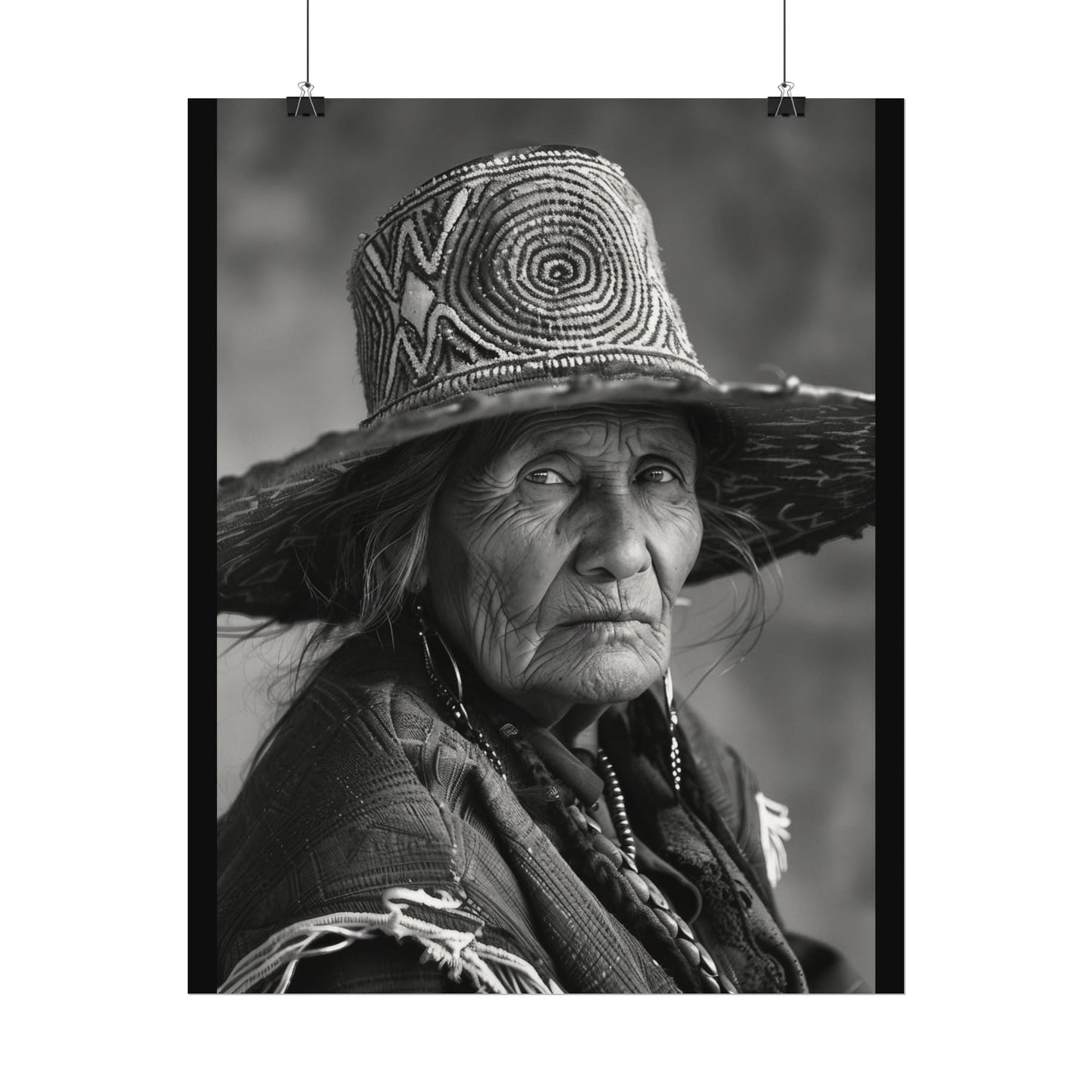 Eyes Of The Ancestors – Western Textured Watercolor Matte Posters